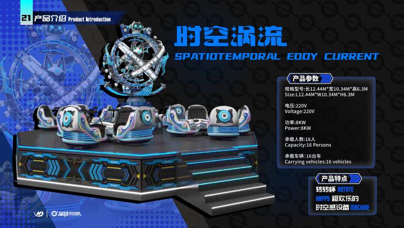 SPATIOTEMPORAL EDDY CURRENT - Model 2 - Family Ride amusement ride