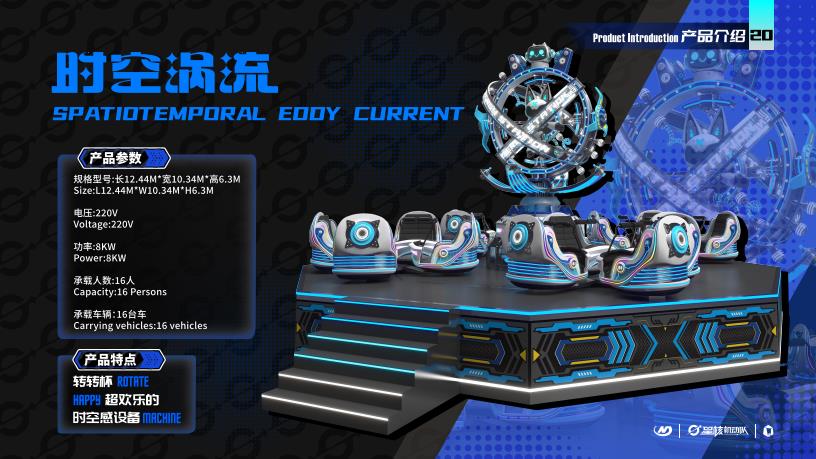 SPATIOTEMPORAL EDDY CURRENT - Model 2 - Family Ride amusement ride